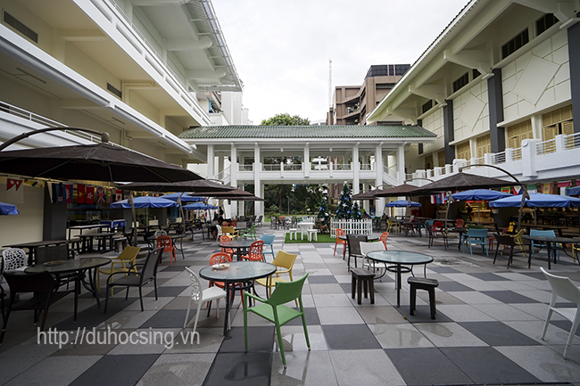 Một góc khu học xá mới của JCU Singapore