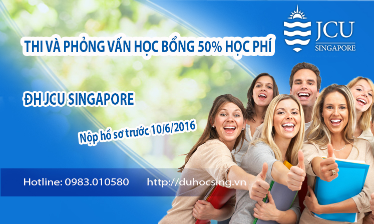 hoc bong jcu bai viet - Thi học bổng trị giá 50% học phí trường JCU Singapore