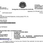 Tin visa: Học sinh Lê Minh Phương Minh du học Singapore trường ACPE