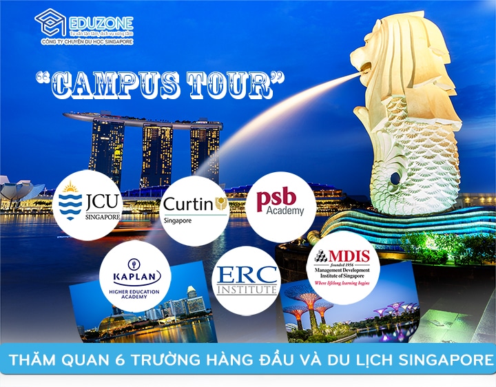 minh hoa campus tour bai viet - Campus Tour - Thăm quan 6 trường hàng đầu và du lịch Singapore (khởi hành 19/7)