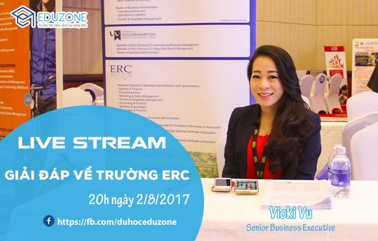 erc singapore live e1501145144396 - Livestream: Du học Singapore tại ERC - Trường hàng đầu ngành Kinh tế