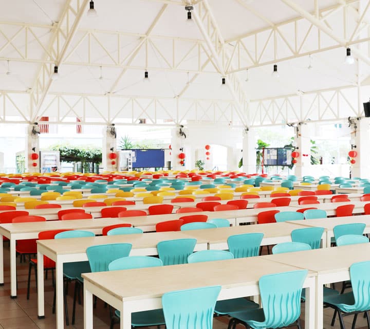 dining hall 1 - “Mục sở thị” trường Phổ thông Quốc tế SIM IA Singapore
