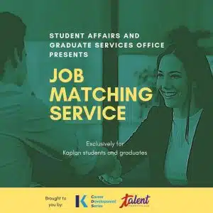 Kaplan Singapore cung cấp dịch vụ tìm việc làm cho sinh viên sau khi ra trường