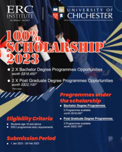 Học bổng 100% du học Singapore tại ERC Singapore