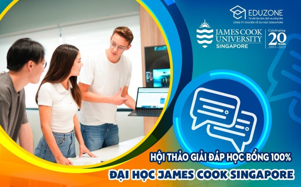 Hoi thao hoc bong jcu 1024x637 - Hội thảo: Giải đáp và chia sẻ bí quyết đạt học bổng 100% tại Đại học James Cook Singapore