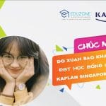 Chúc mừng học sinh của Du học Eduzone đạt học bổng 100% học phí của Kaplan