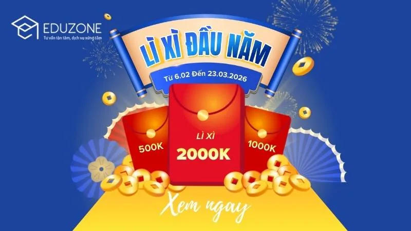 Nhận Ngay 2.000.000 VNĐ Lì Xì Đầu Xuân Khi Làm Hồ Sơ Du Học Tại Eduzone